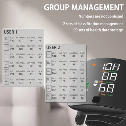 Wellness Guardian™ Wrist Blood Pressure Monitor